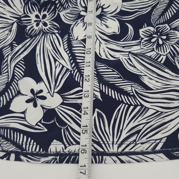 Beach House Swim Suit Tankini Top Womens 10 Navy Buckle Beach Travel Resortwear - Picture 4 of 6